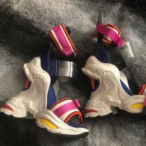 Cardi B inspired sneaker sandals